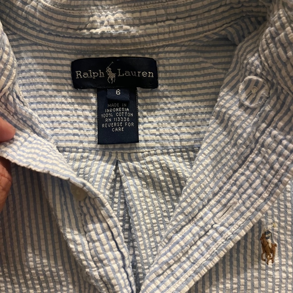 Boys Ralph Lauren shirt size 6